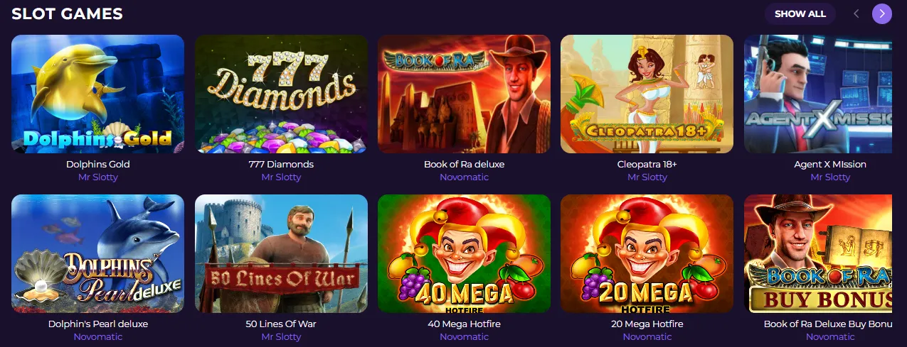 astrozino casino slots